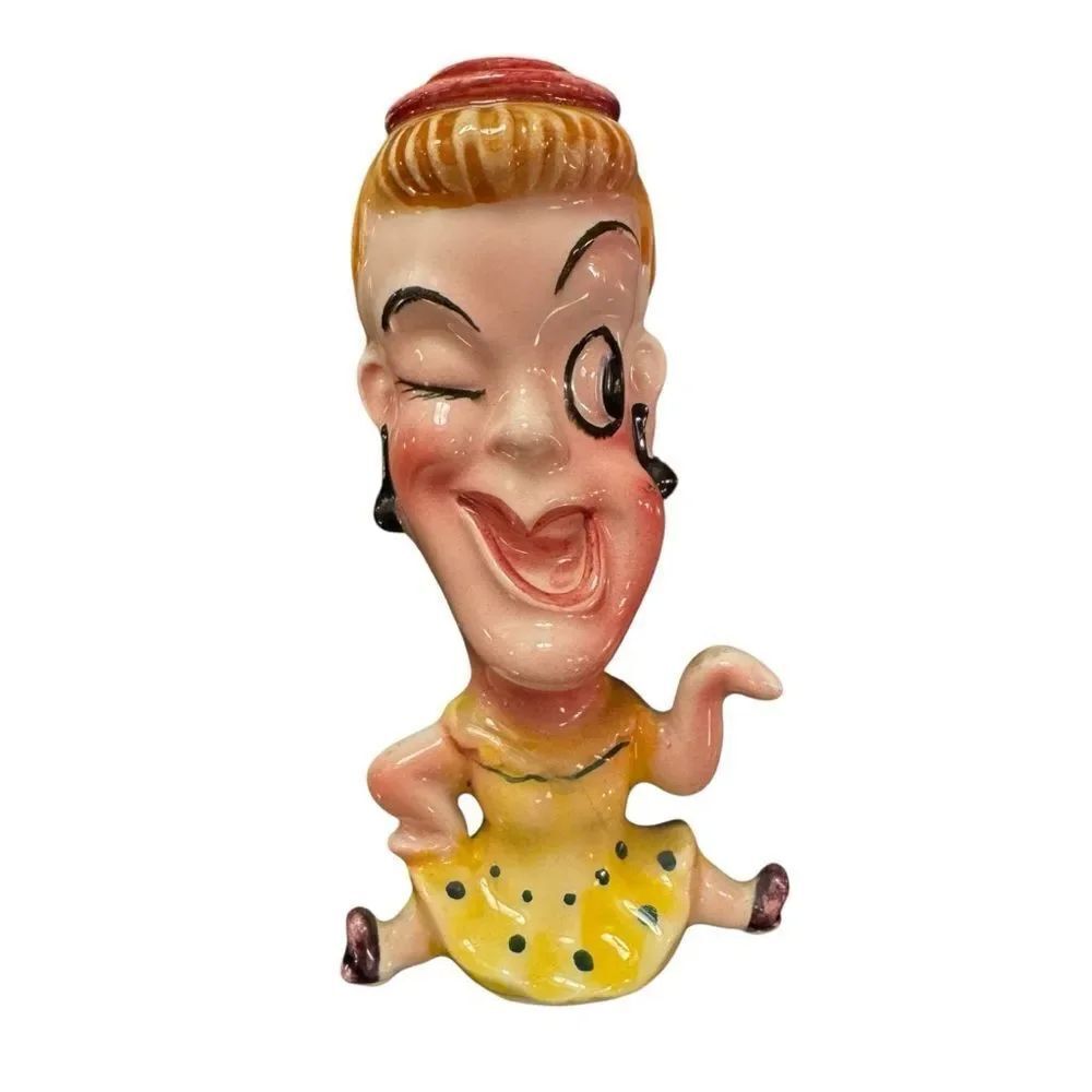 Vintage Dancing Odd Couple Lady Shaker